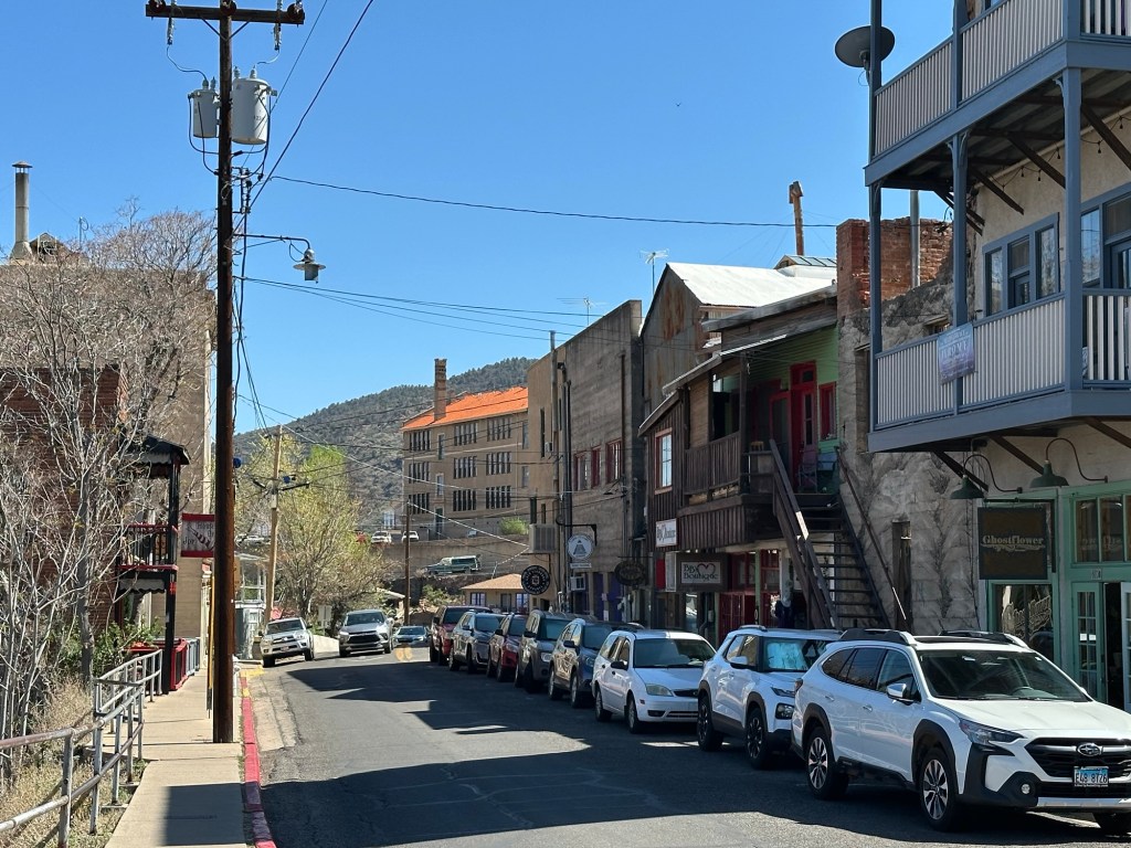Downtown Jerome, Arizona. Picture by Happy Vegan Campers.