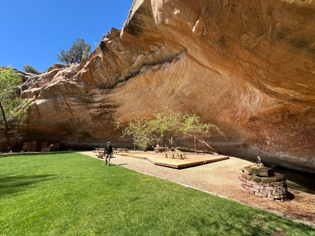 Natural amphitheater at Best Friends Animal Sanctuary in Kanab, Utah. Picture by Happy Vegan Campers. 
