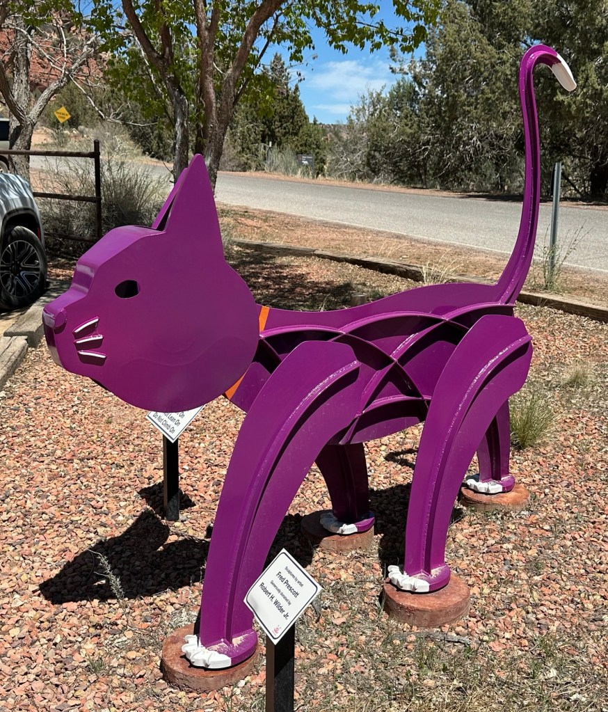 Car statue at Best Friends Animal Sanctuary in Kanab, Utah. Picture by Happy Vegan Campers.