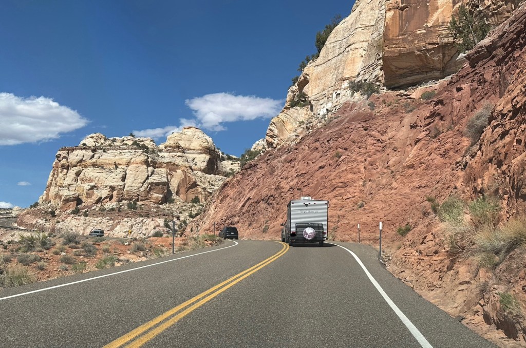 Scenic Byway 12 in Utah. Picture by Happy Vegan Campers.