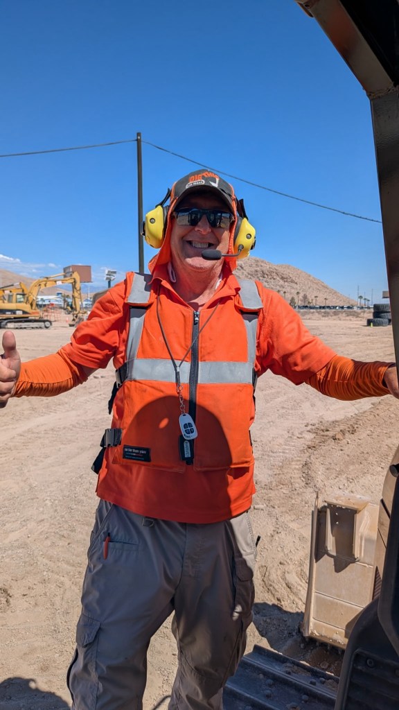Instructor Brian at Dig This Las Vegas in Las Vegas, Nevada. Picture by Happy Vegan Campers.
