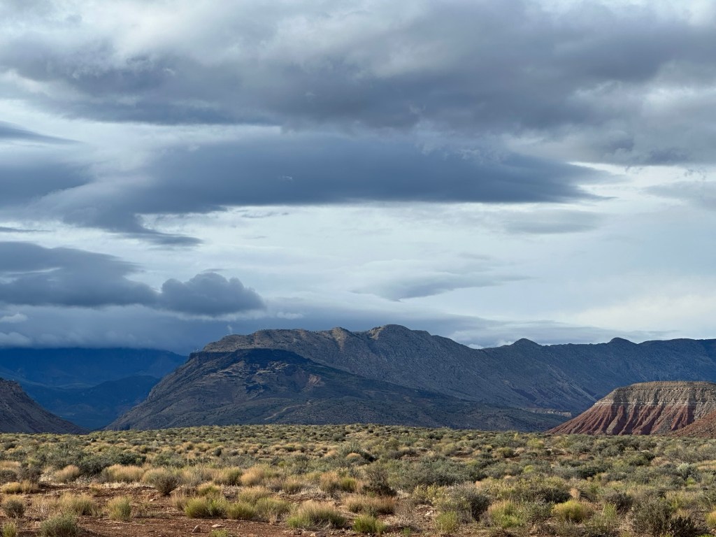 View from BLM land in La Verkin, Utah. Picture by Happy Vegan Campers.