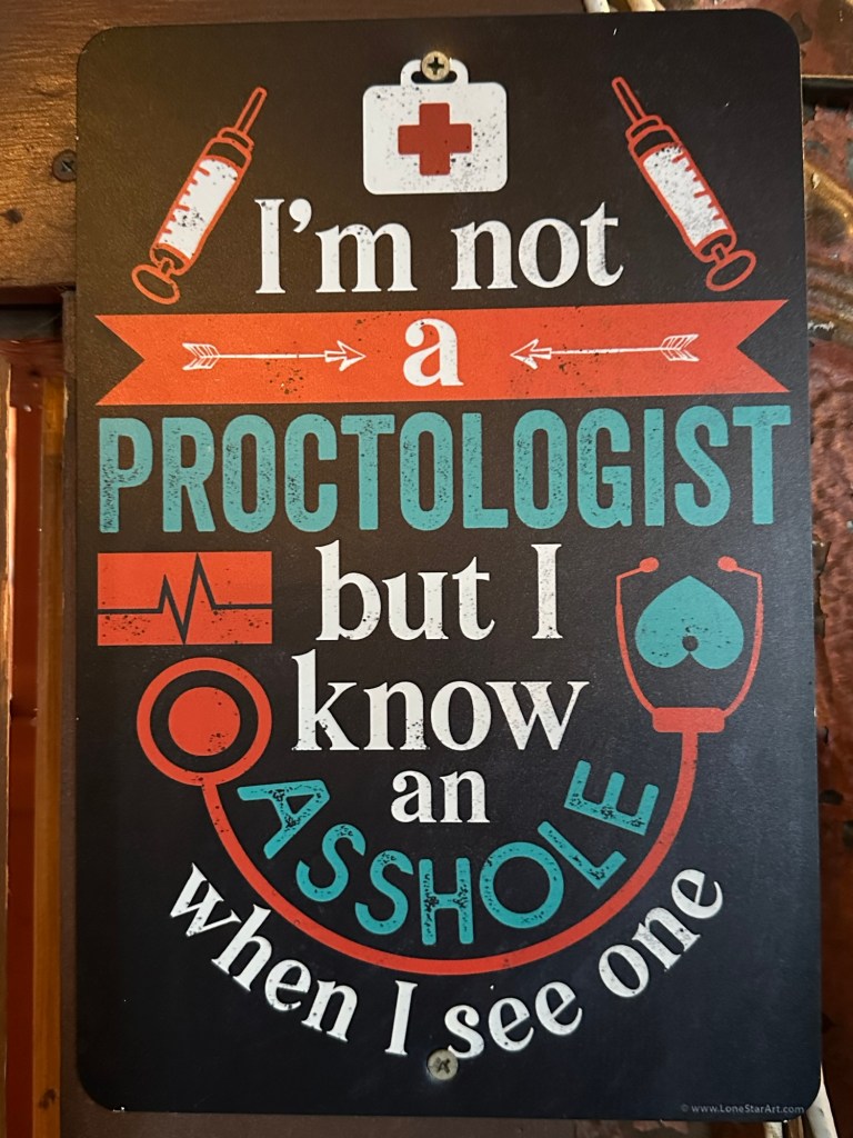 Sign at Pioneer Saloon in Goodsprings, Nevada. Picture by Happy Vegan Campers.