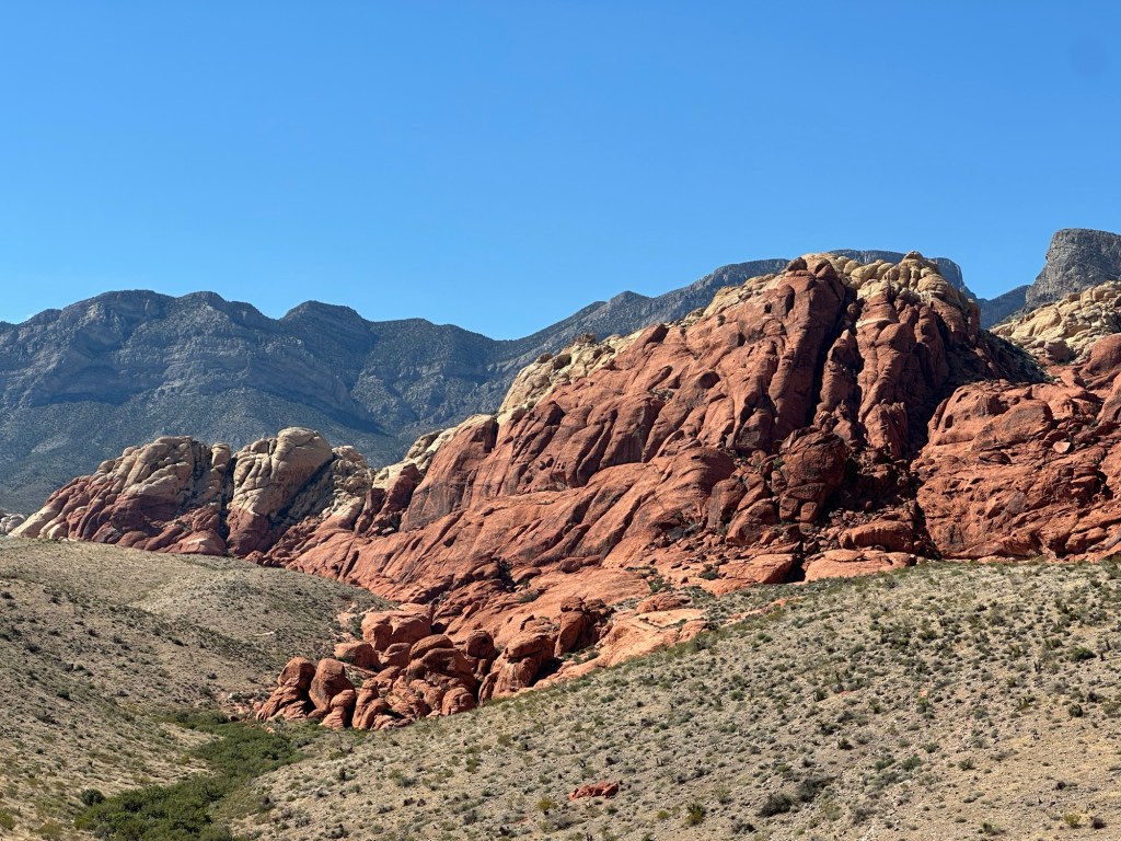 Red Rock Canyon National Conservation Area in Las Vegas, Nevada. Picture by Happy Vegan Campers.