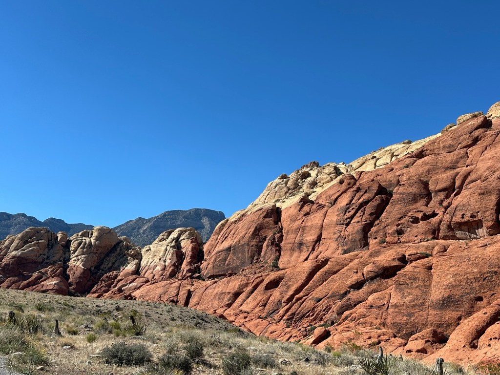 Red Rock Canyon National Conservation Area in Las Vegas, Nevada. Picture by Happy Vegan Campers.