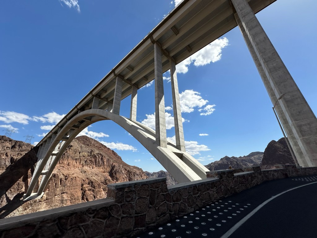 Bridge near Hoover Dam in Boulder City, Nevada. Picture by Happy Vegan Campers.