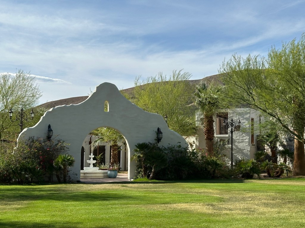 Event space at the Inn at Death Valley in Death Valley, California. Picture by Happy Vegan Campers.