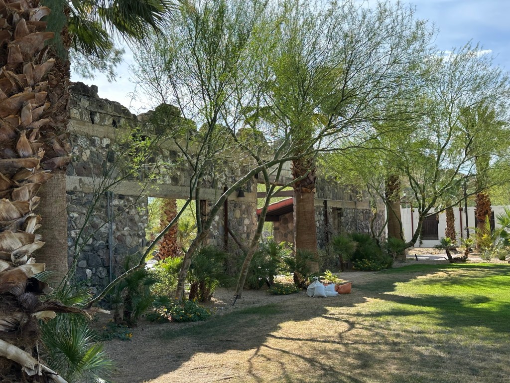 Event space at the Inn at Death Valley in Death Valley, California. Picture by Happy Vegan Campers.