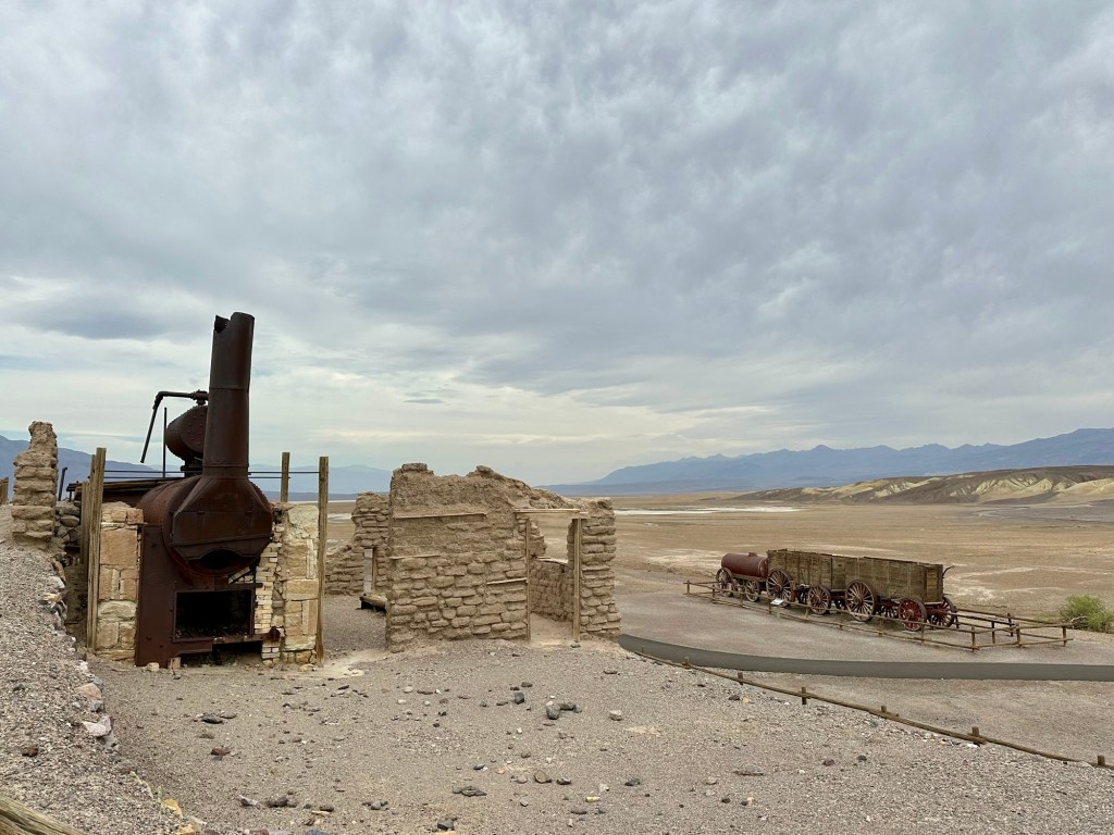 Harmony Borax Works in Death Valley National Park, California. Picture by Happy Vegan Campers.