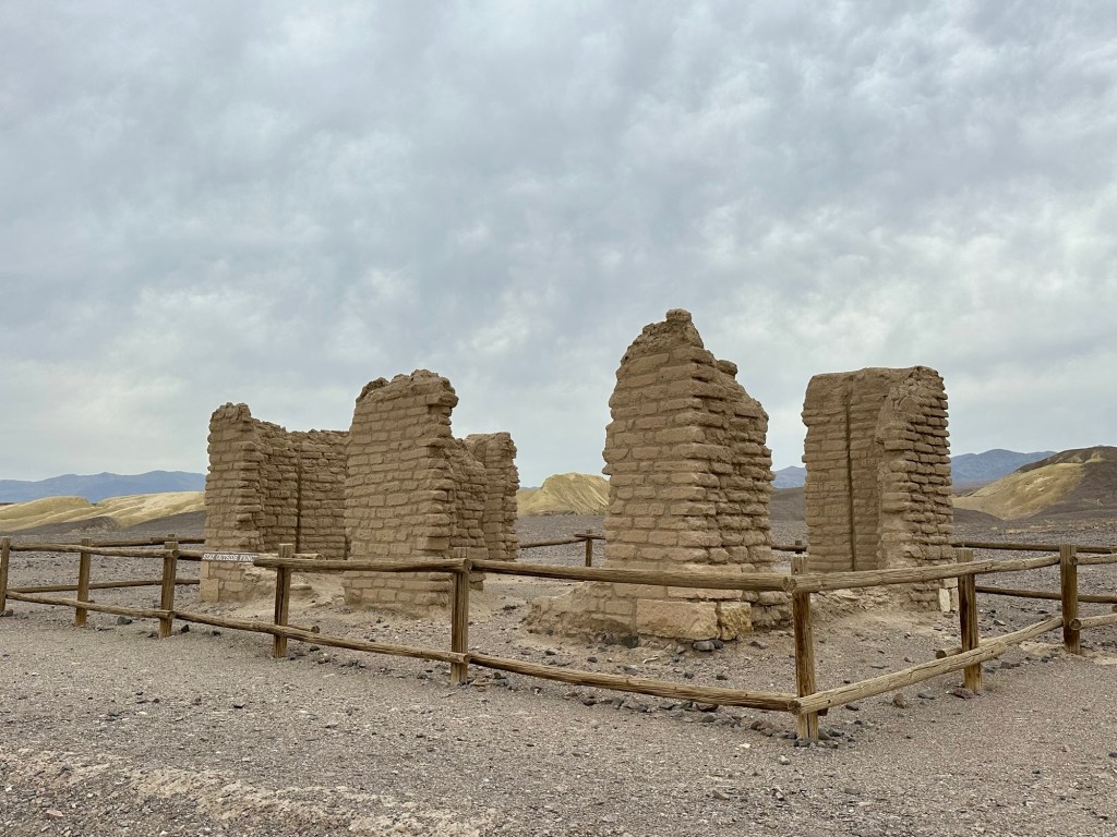 Harmony Borax Works in Death Valley National Park, California. Picture by Happy Vegan Campers.