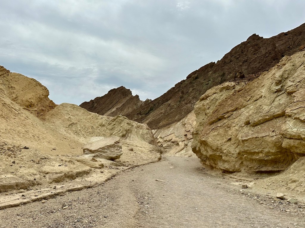Golden Canyon Trail in Death Valley National Park, California. Picture by Happy Vegan Campers.