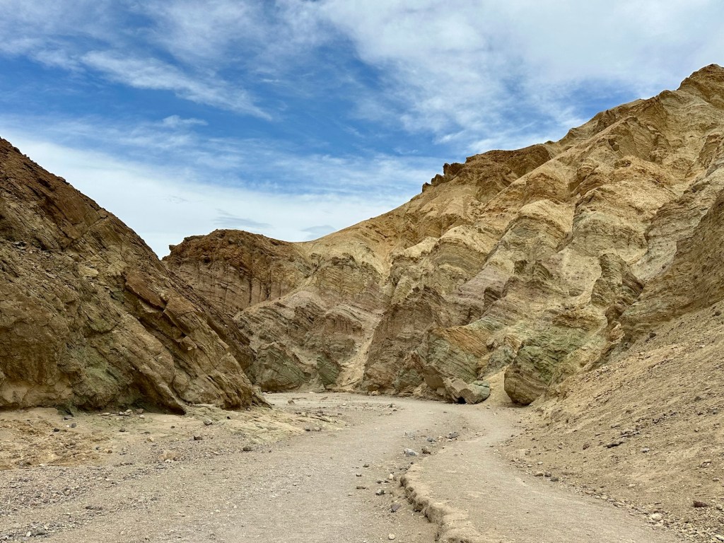 Golden Canyon Trail in Death Valley National Park, California. Picture by Happy Vegan Campers.