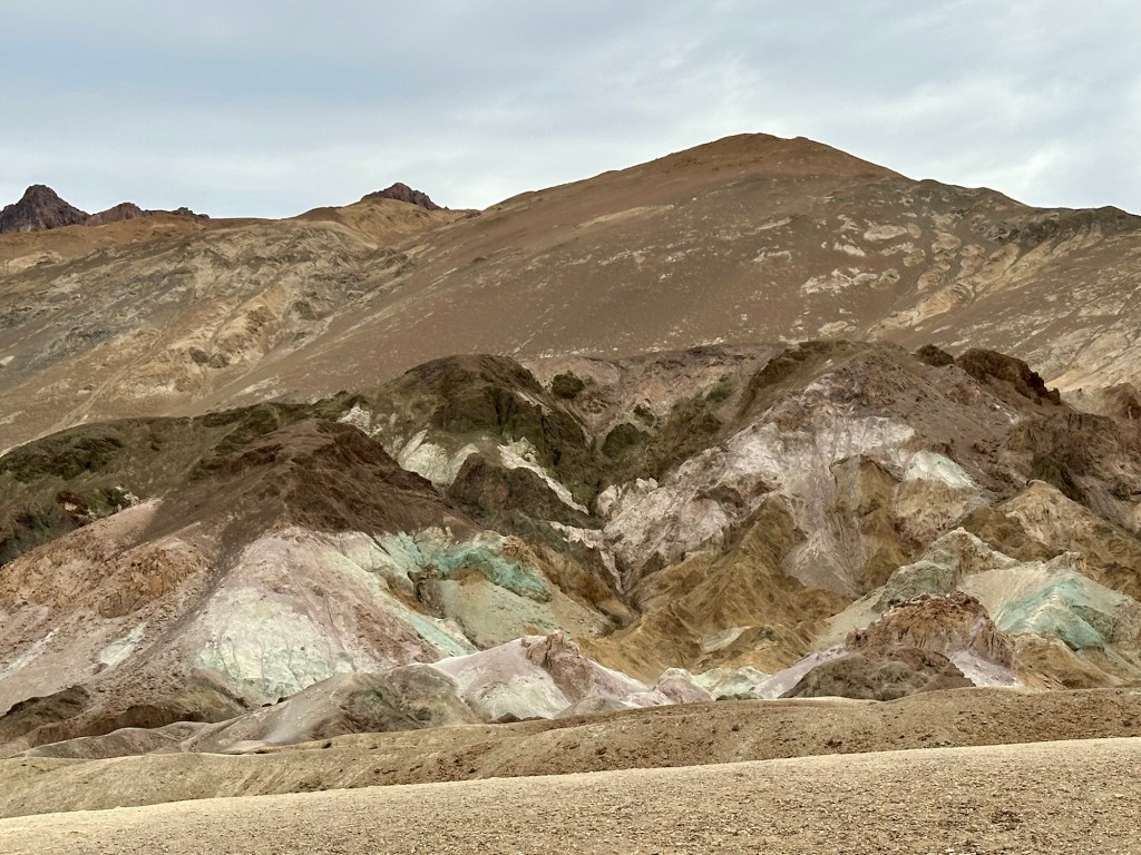 Artist's Palette at Death Valley National Park. Picture by Happy Vegan Campers.