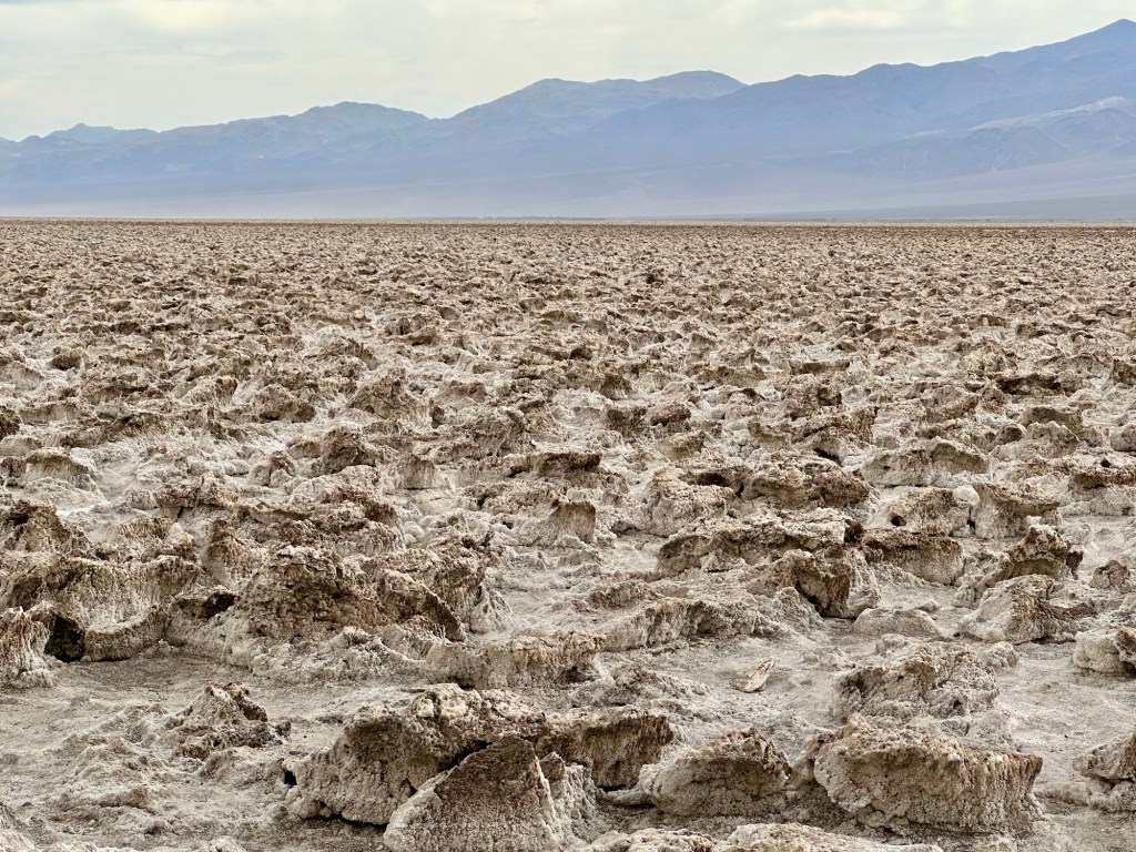 Devil's Golf Course at Death Valley National Park, California. Picture by Happy Vegan Campers.