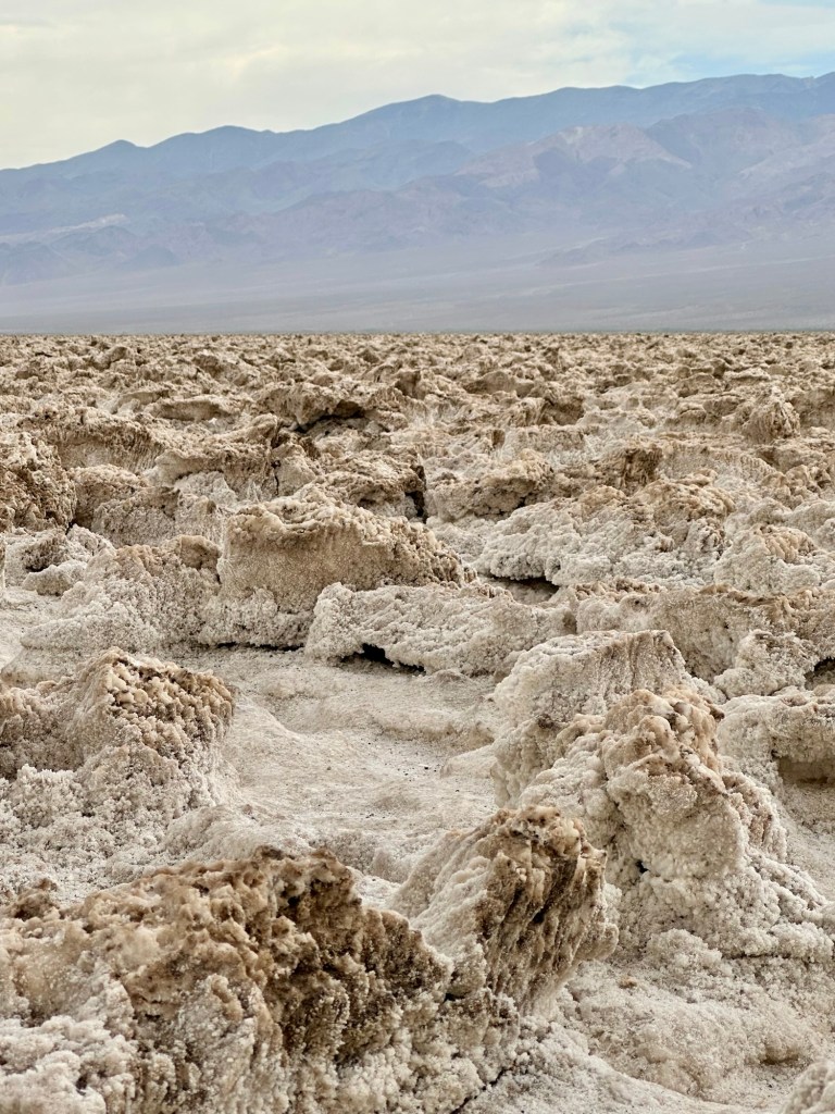 Devil's Golf Course at Death Valley National Park, California. Picture by Happy Vegan Campers.