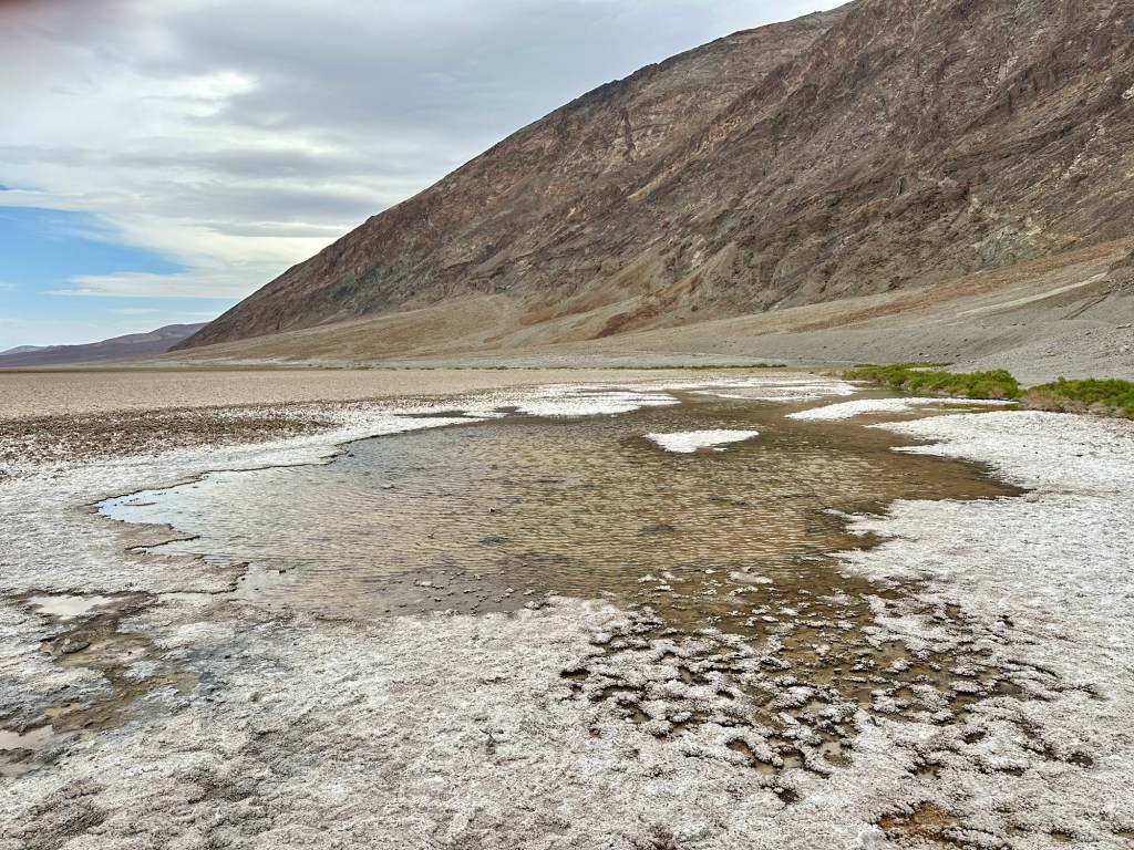 Badwater Basin at Death Valley National Park, California. Picture by Happy Vegan Campers.