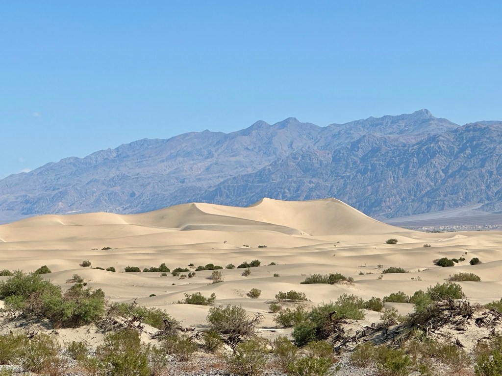 Mesquite Flat Sand Dunes in Death Valley National Park, California. Picture by Happy Vegan Campers.