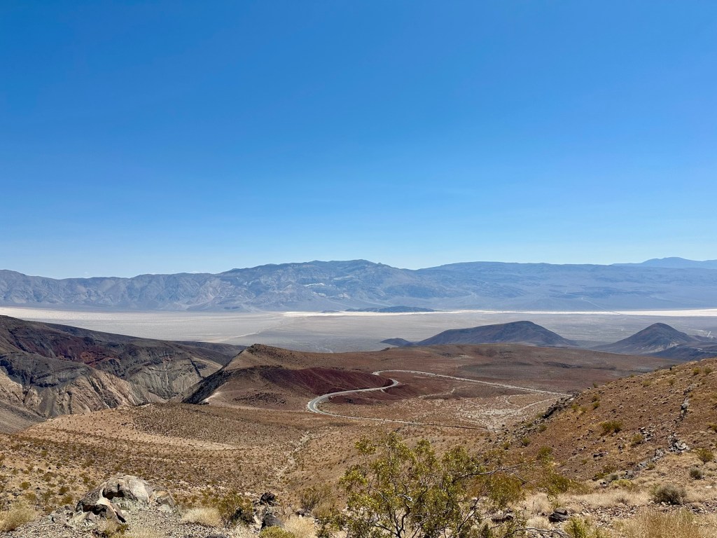 Father Crowley Vista Point in Death Valley National Park, California. Picture by Happy Vegan Campers.