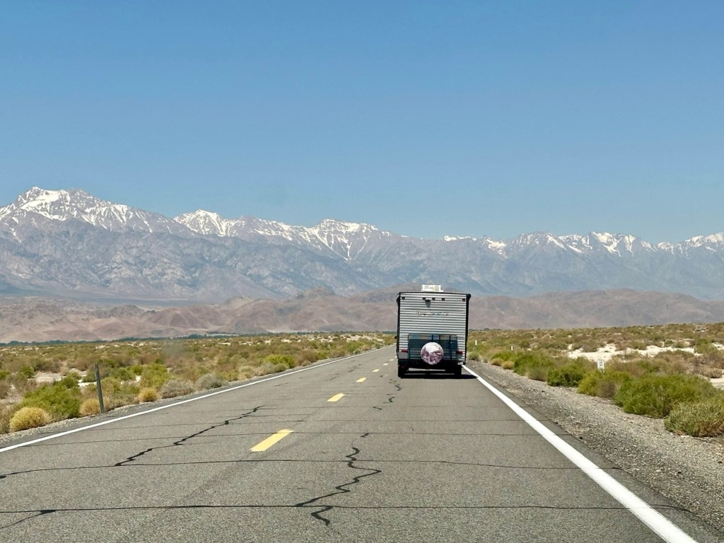 Inyo Mountains near Lone Pine, California. Picture by Happy Vegan Campers.
