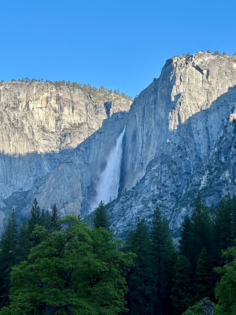 Yosemite Falls in Yosemite National Park, California. Picture by Happy Vegan Campers.
