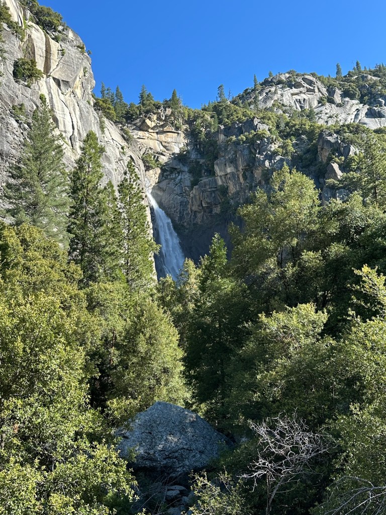 Water fall in Yosemite National Park, California. Picture by Happy Vegan Campers.