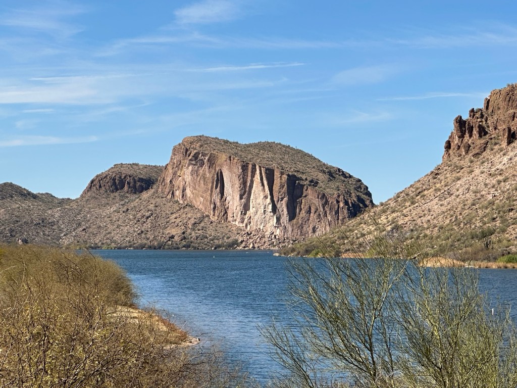 Tonto National Forest and Canyon Lake in Chandler, Arizona. Picture by Happy Vegan Campers.
