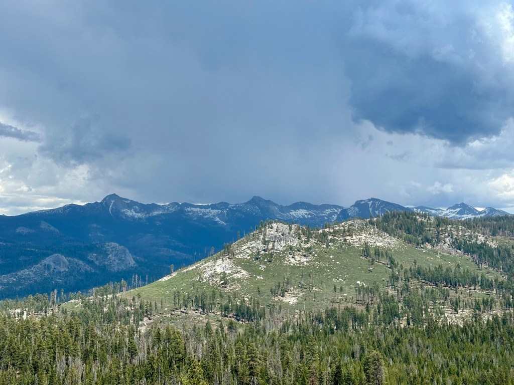 View from Glacier Point Rd in Yosemite National Park, California. Picture by Happy Vegan Campers.