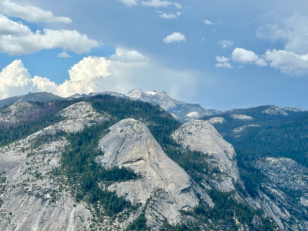View from Glacier Point in Yosemite National Park, California. Picture by Happy Vegan Campers.
