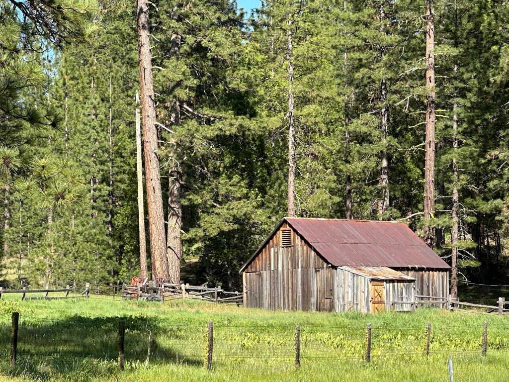 Old barn near Hetch Hetchy Reservoir in Yosemite National Park, California. Picture by Happy Vegan Campers.