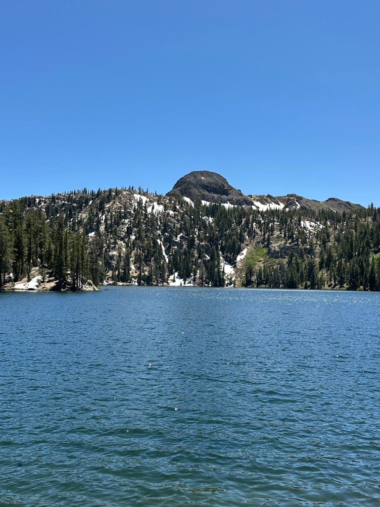 Kinney Reservoir in Stanislaus National Forest, California. Picture by Happy Vegan Campers.