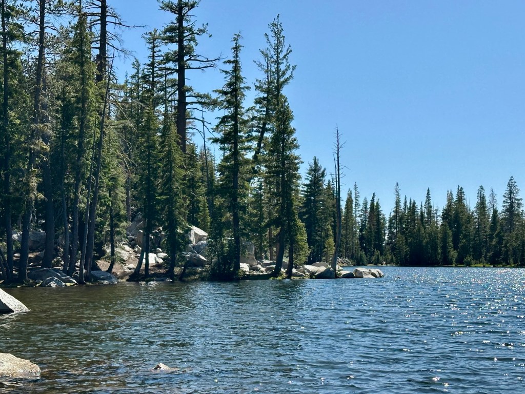 Mosquito Lake in Stanislaus National Forest, California. Picture by Happy Vegan Campers.