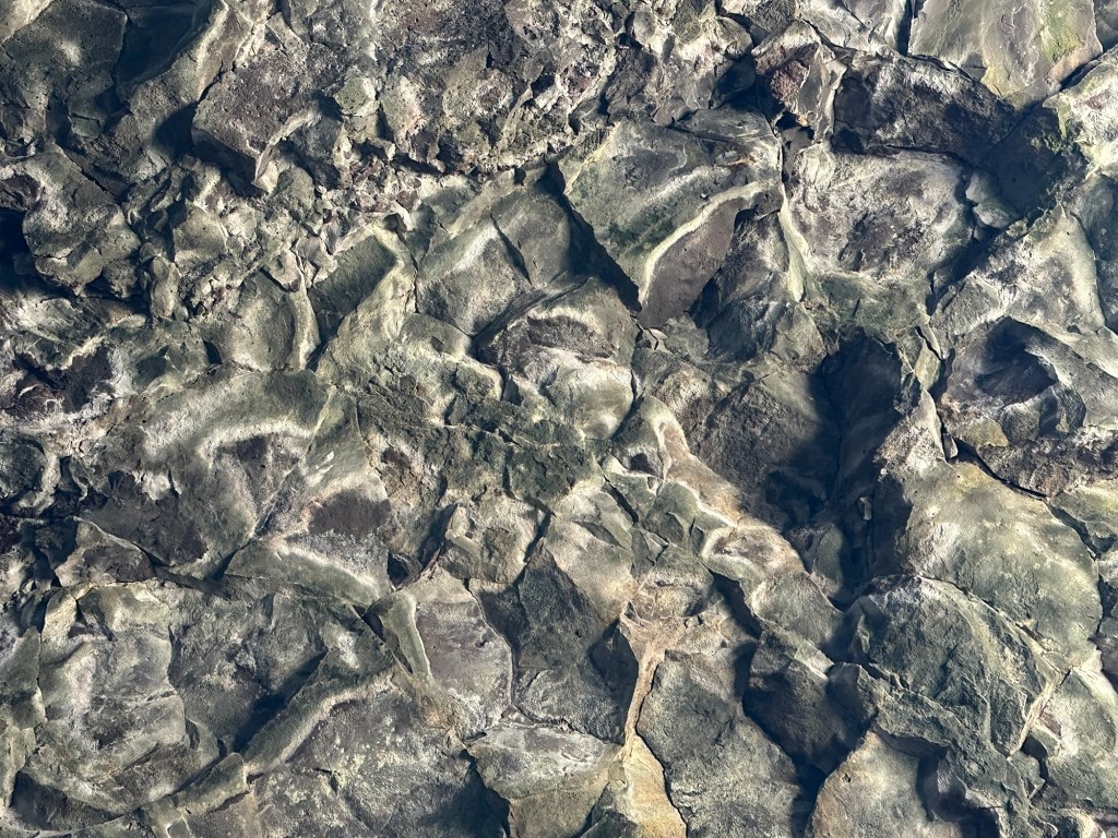 Wall of Skull Cave at Lava Beds National Monument in Tulelake, California. Picture by Happy Vegan Campers.