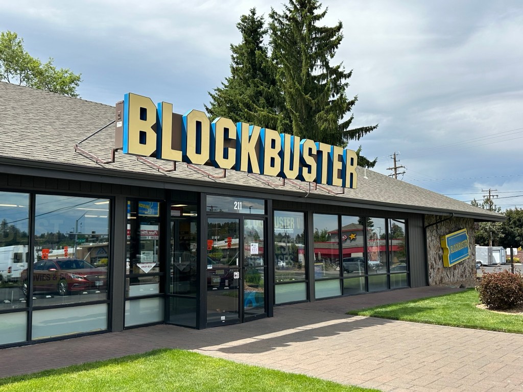 Last Blockbuster in the world in Bend, Oregon. Picture by Happy Vegan Campers.