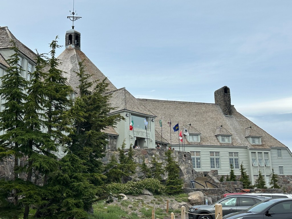 Timberline Lodge in Government Camp, Oregon. Picture by Happy Vegan Campers.