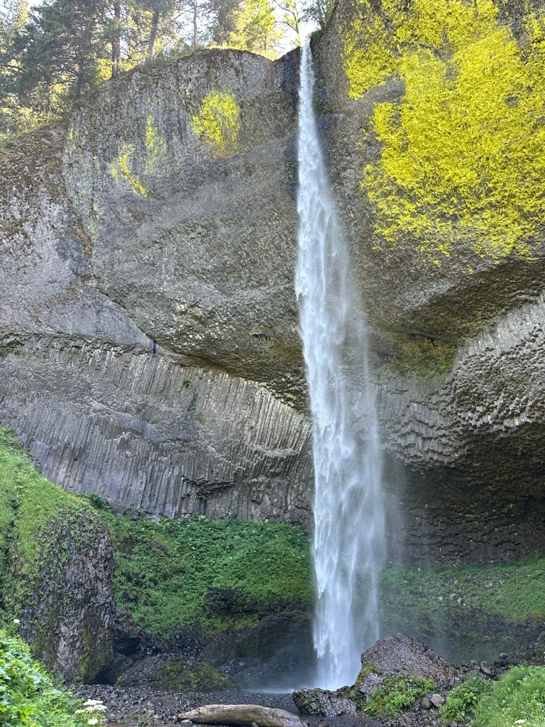 Latourell Falls in Corbett, Oregon. Picture by Happy Vegan Campers.