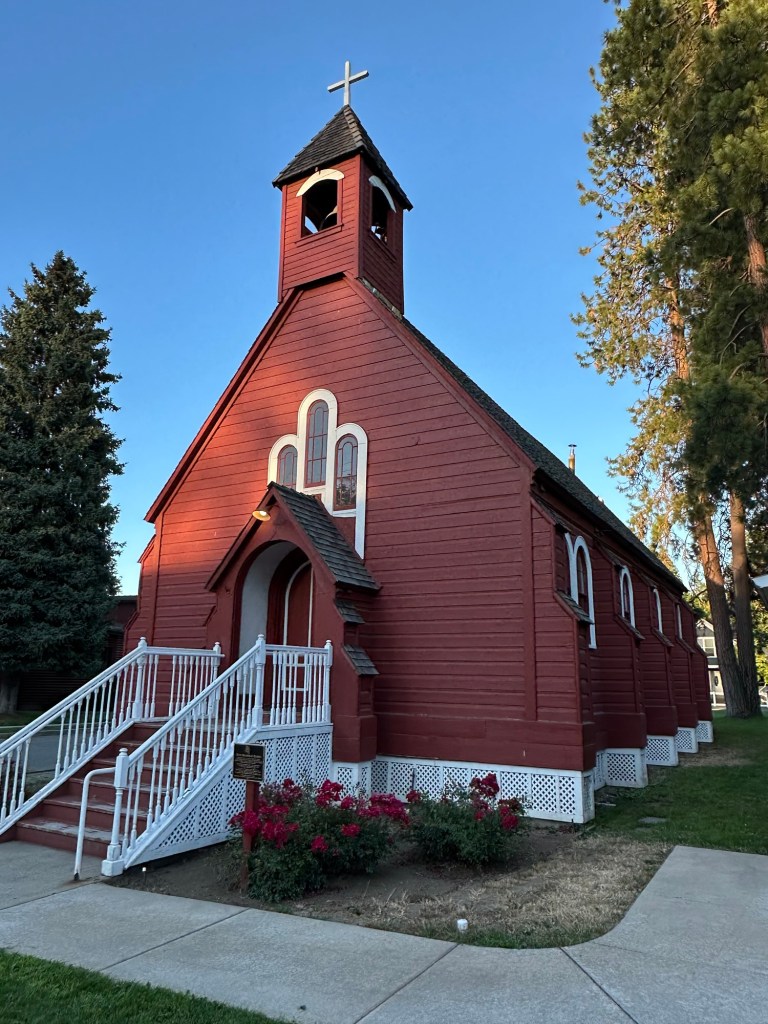 Oldest church in Coeur d'Alene, Idaho. Picture by Happy Vegan Campers.