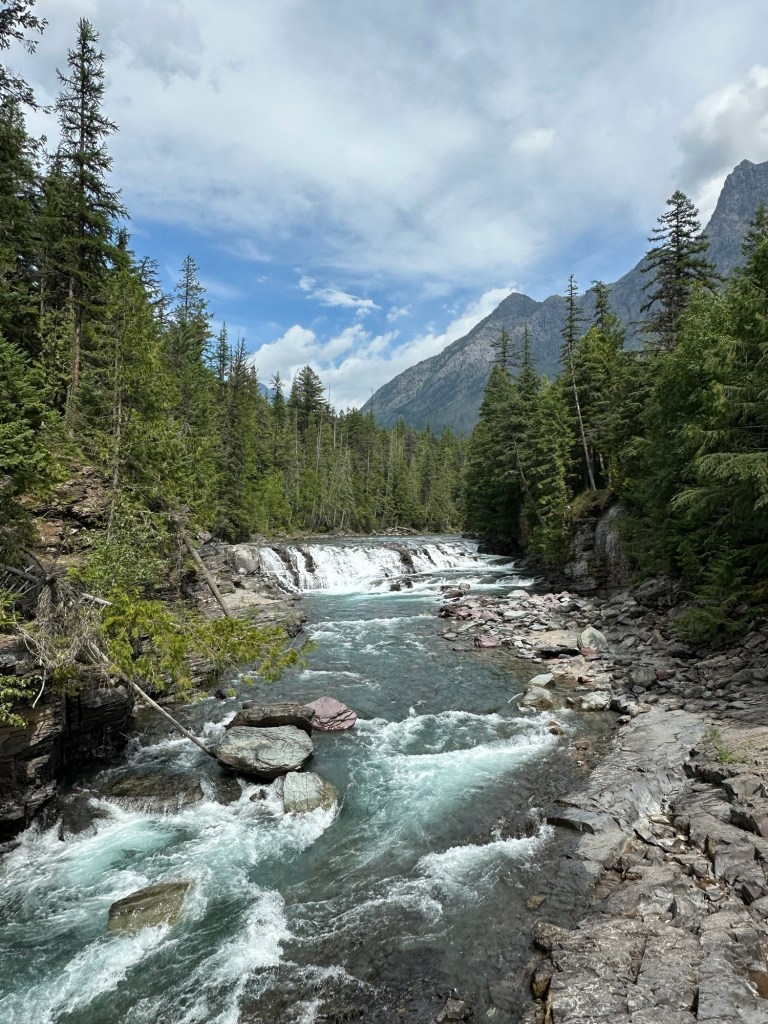 River in Glacier National Park in Montana. Picture by Happy Vegan Campers.