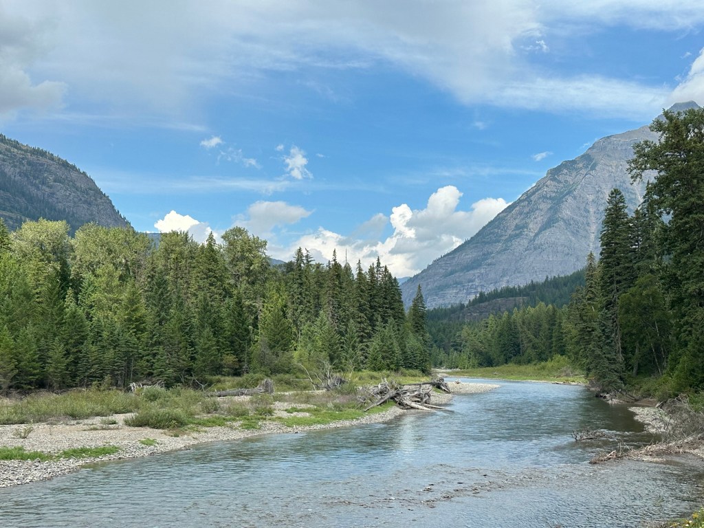 River in Glacier National Park in Montana. Picture by Happy Vegan Campers.