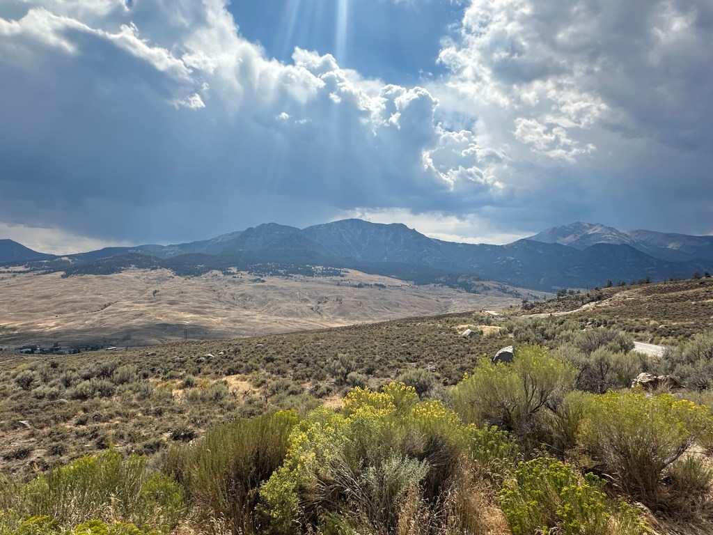 View of Gardiner, Montana, USA and northern entrance of Yellowstone National Park. Picture by Happy Vegan Campers.