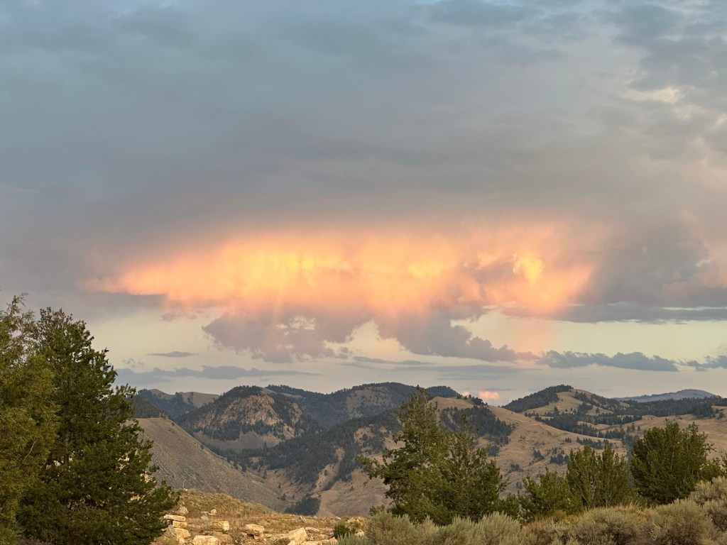 Beautiful clouds over Custer Gallatin National Forest near Gardiner, Montana, USA. Picture by Happy Vegan Campers.