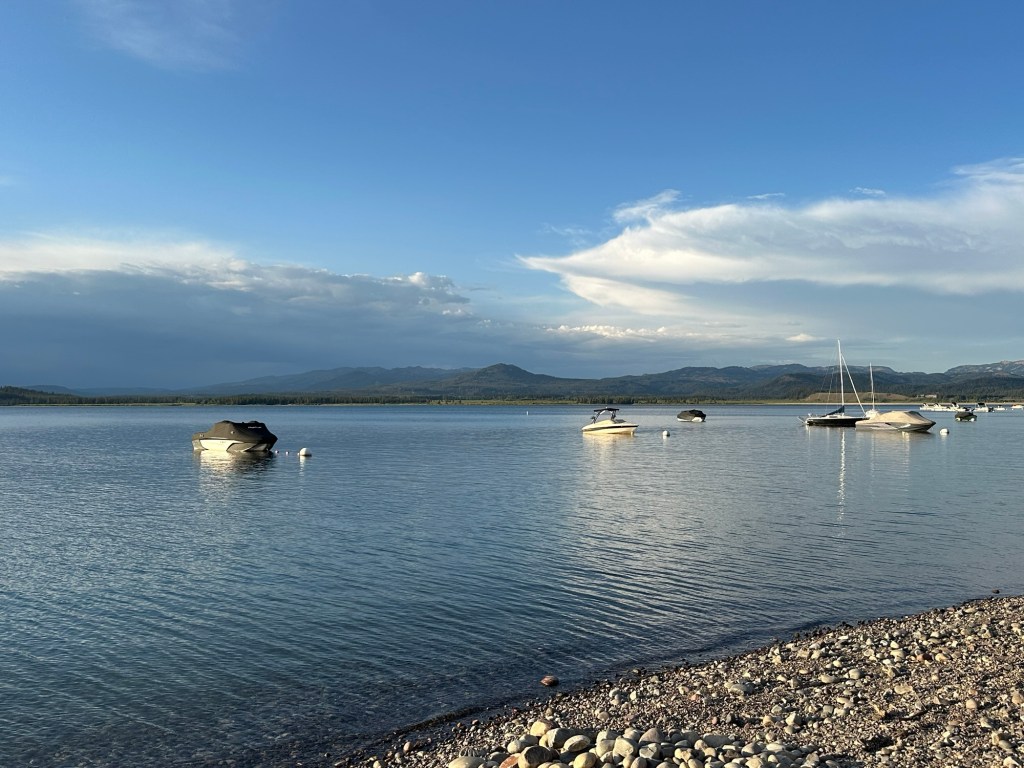 Jackson Lake in Grand Teton National Park in Wyoming, USA.