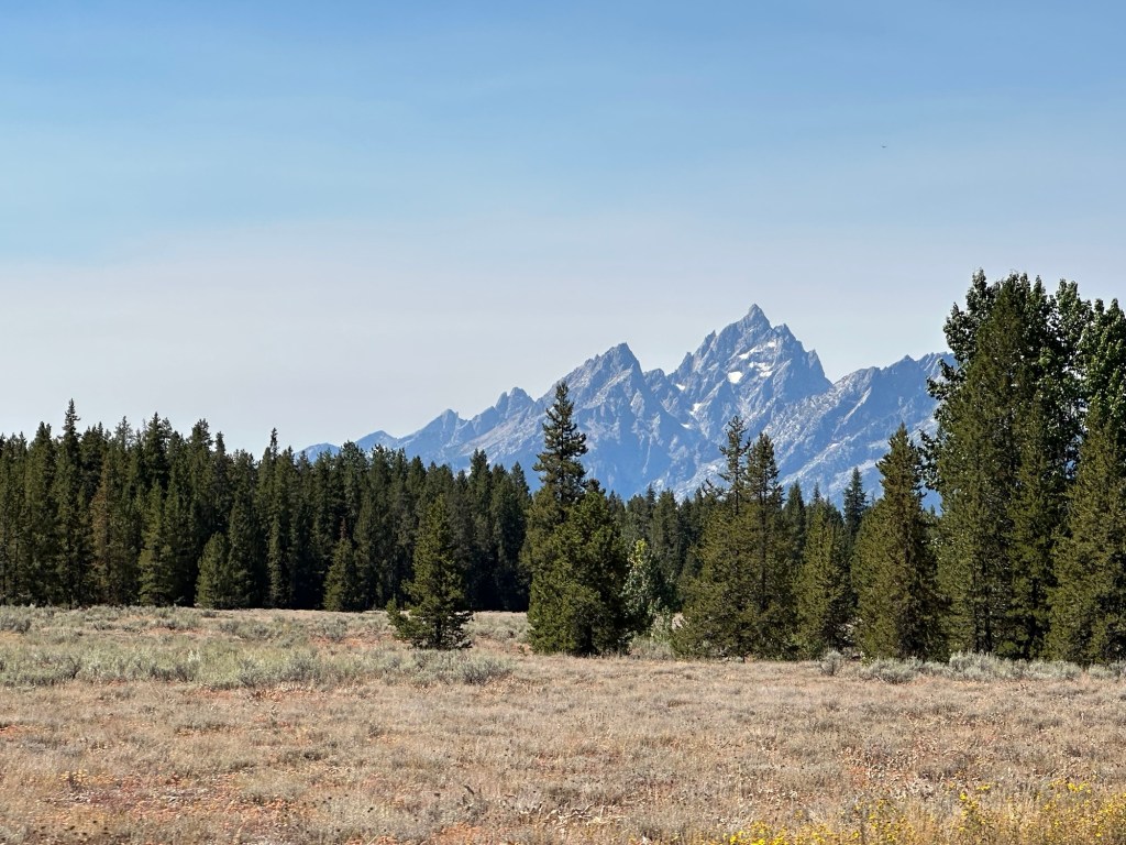 Mountains in Grand Teton National Park in Wyoming, USA.
