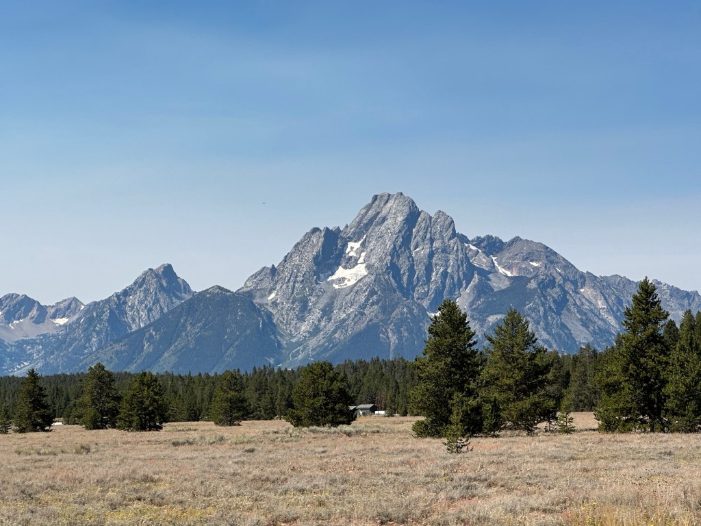 Mountains in Grand Teton National Park in Wyoming, USA.