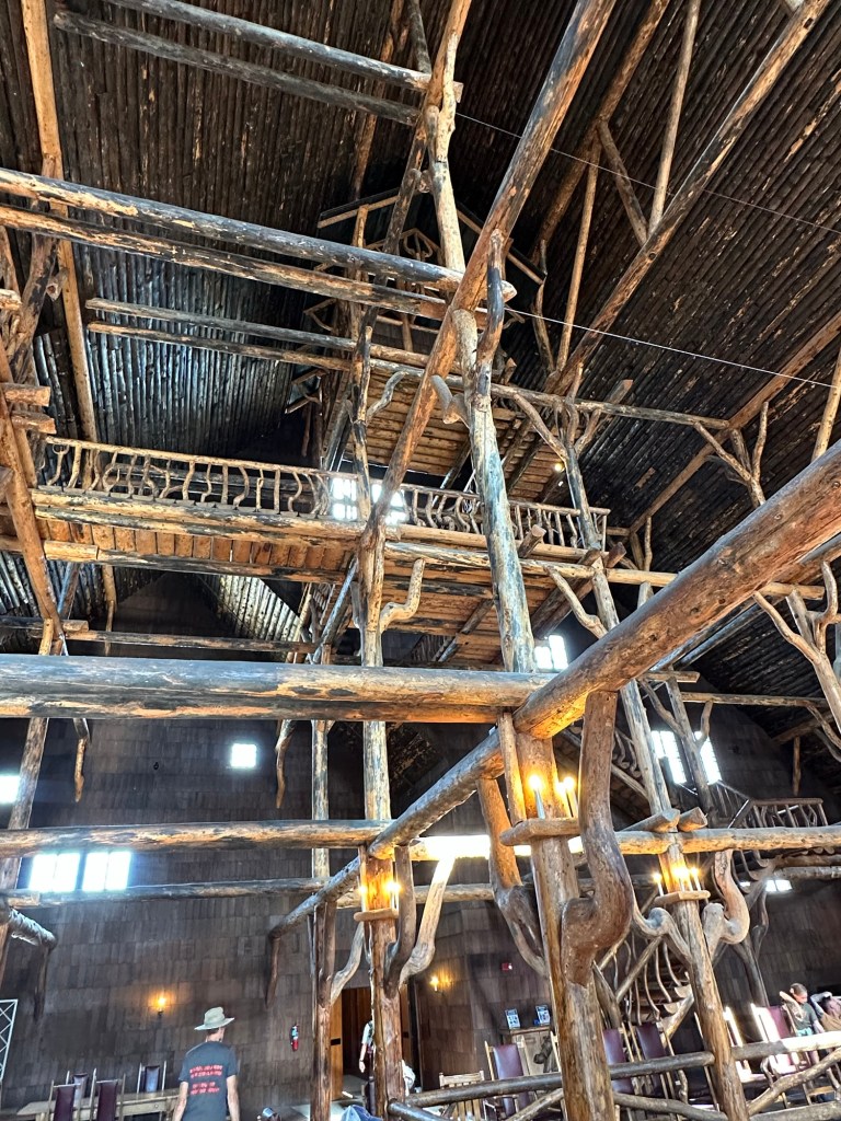 Old Faithful Geyser in Yellowstone National Park in Wyoming, USA.