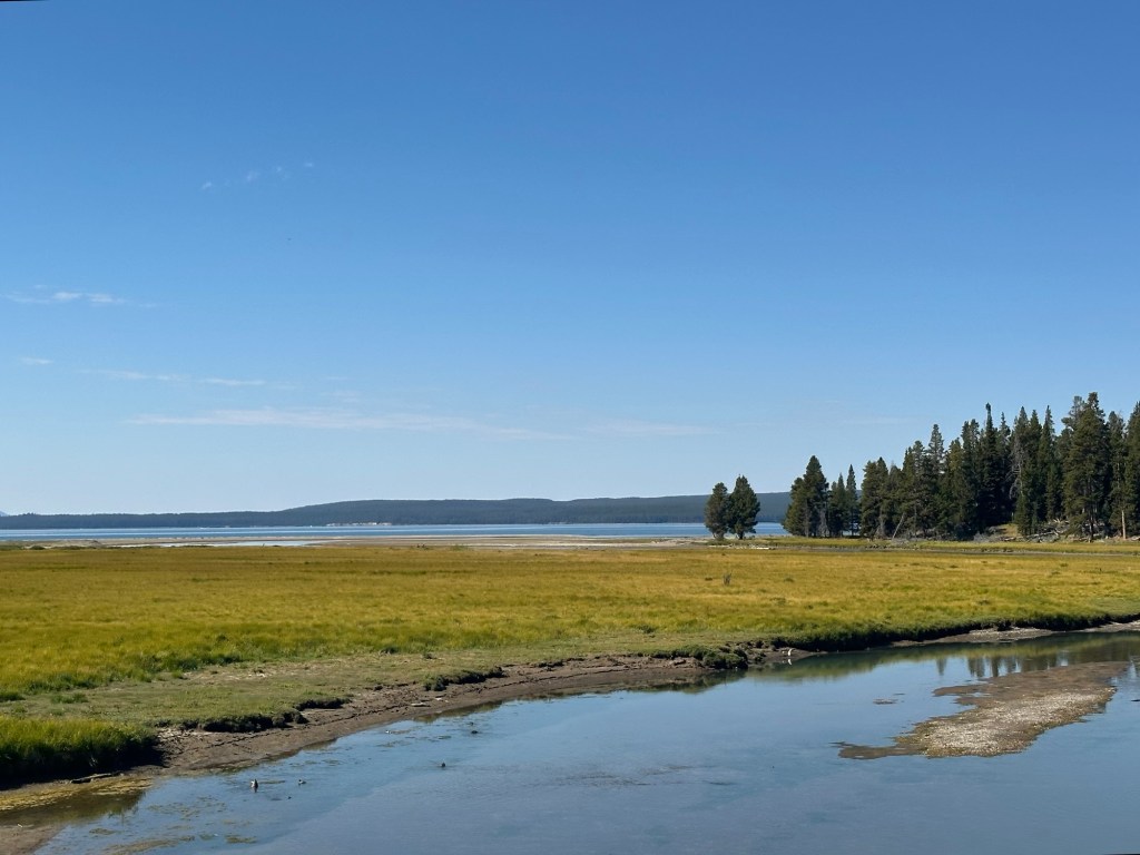 View from Hwy 212  in Yellowstone National Park in Wyoming, USA.