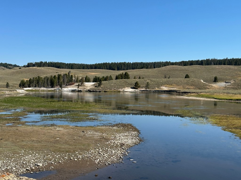 View from Hwy 212  in Yellowstone National Park in Wyoming, USA.