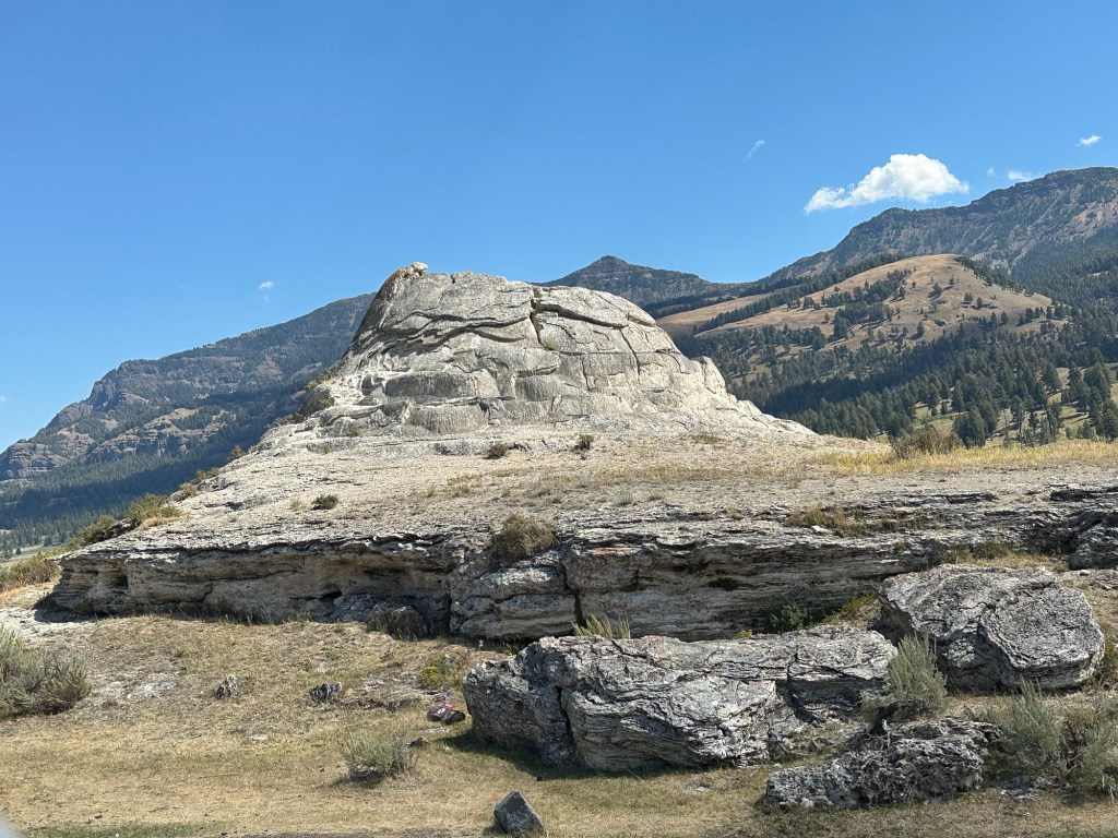 Soda Butte in Yellowstone National Park in Wyoming, USA.