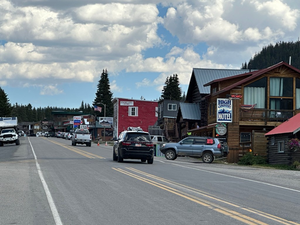 Downtown Cooke City, Montana, USA.