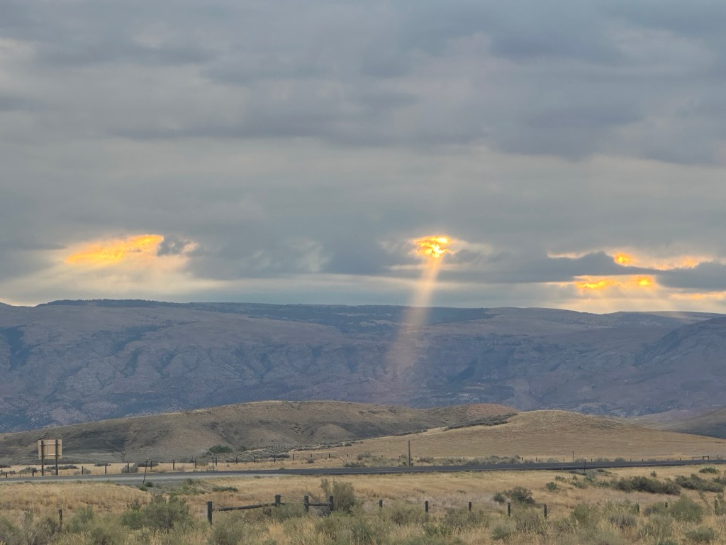 View from Red Gulch Scenic Byway in Shell, Wyoming, USA.