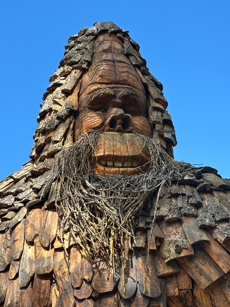 World's Largest Bigfoot at Dahl's Chainsaw Art in Keystone, South Dakota, USA.